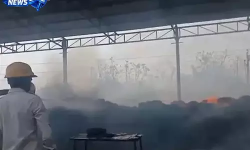 साई राइस मिल में लगी भीषण आग, लाखों का धान और बारदाना राख साई राइस मिल में लगी भीषण आग, लाखों का धान और बारदाना राख