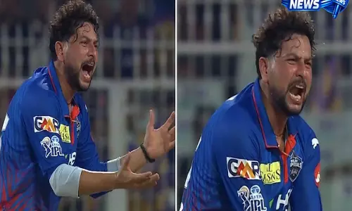 VIDEO: अभिषेक पोरेल के कैच छोड़ने पर कुलदीप यादव का गुस्सा भरा रिएक्शन वायरल