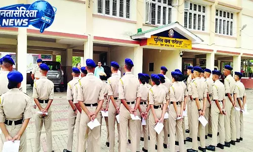शांतिपूर्ण मतदान करवाने को पुलिस बल रवाना