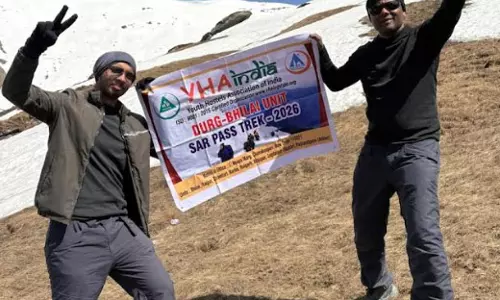 भिलाई के दो युवकों ने फतह किया 13800 फीट ऊंचा सारपास भिलाई के दो युवकों ने फतह किया 13800 फीट ऊंचा सारपास