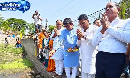 Ganga दशहरा पर इंदौर के अन्नपूर्णा तालाब में 1.50 करोड़ के विकास कार्यों का भूमि पूजन