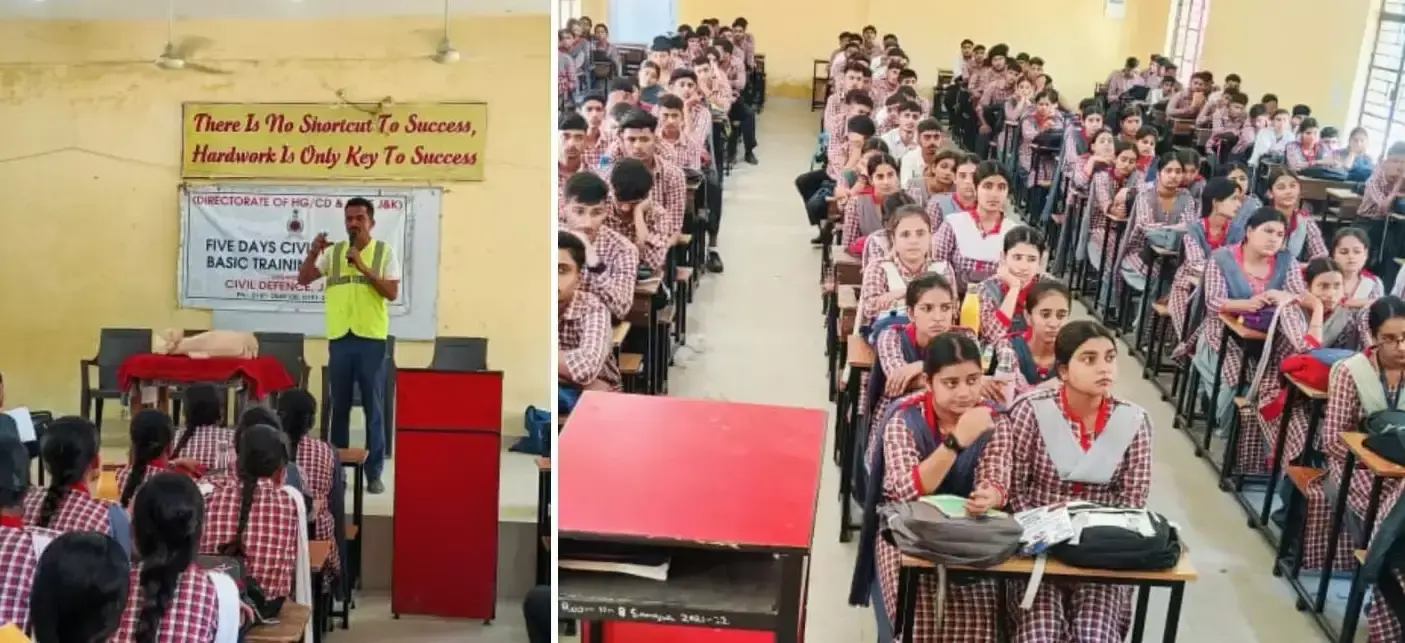 Jammu: सिविल डिफेंस का पांच दिवसीय प्रशिक्षण कार्यक्रम छात्रों के लिए शुरू