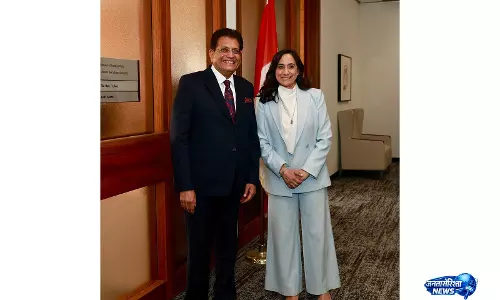 Canada के विदेश मंत्री से मुलाकात में पीयूष गोयल ने व्यापार और तकनीकी सहयोग पर दिया जोर Canada के विदेश मंत्री से मुलाकात में पीयूष गोयल ने व्यापार और तकनीकी सहयोग पर दिया जोर