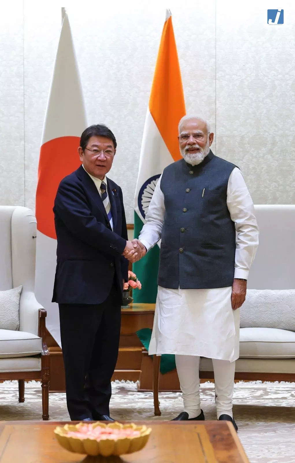 पीएम मोदी ने जापानी विदेश मंत्री मोटेगी का किया स्वागत, भारत-जापान साझेदारी पर जोर पीएम मोदी ने जापानी विदेश मंत्री मोटेगी का किया स्वागत, भारत-जापान साझेदारी पर जोर