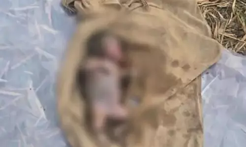तालाब में नवजात का शव मिला