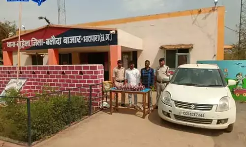 बलौदाबाजार में शराब तस्करी पर पुलिस की बड़ी कार्रवाई, 2 गिरफ्तार