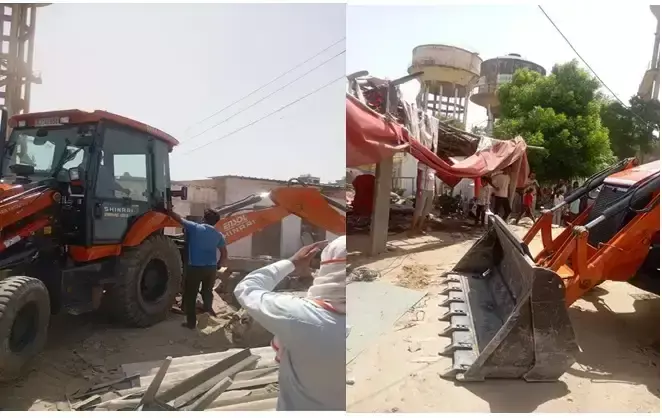 Jaipur: जयपुर में हिस्ट्रीशीटर के दो करोड़ के अवैध कब्जे पर बुलडोजर Jaipur: जयपुर में हिस्ट्रीशीटर के दो करोड़ के अवैध कब्जे पर बुलडोजर