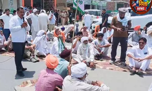 Kurukshetra सूरजमुखी की खरीद में देरी को लेकर शाहबाद में किसानों ने धरना दिया