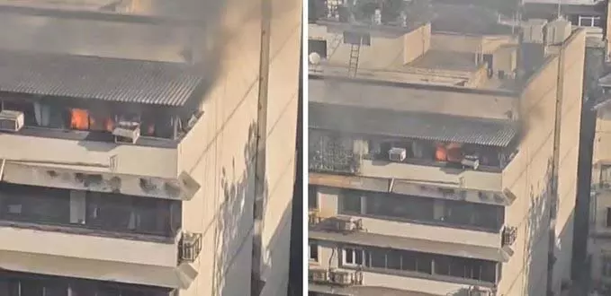 रिहायशी इमारत में लगी आग, फायर ब्रिगेड ने समय रहते बुझाई रिहायशी इमारत में लगी आग, फायर ब्रिगेड ने समय रहते बुझाई