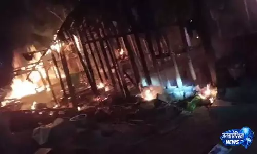 Pipli में पारिवारिक विवाद को लेकर घर में लगाई आग, लोग हिरासत में