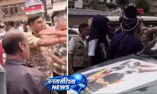 गाड़ी की छत पर सैलानी मचा रहे थे हुड़दंग, मनाली पुलिस ने काटा 7500 का चालान