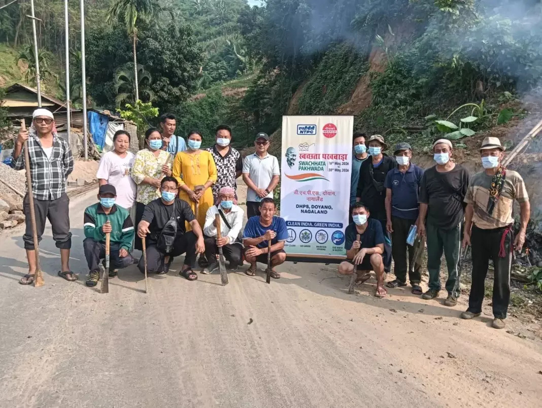 Nagaland: एसनफेन गांव में श्रमदान का आयोजन