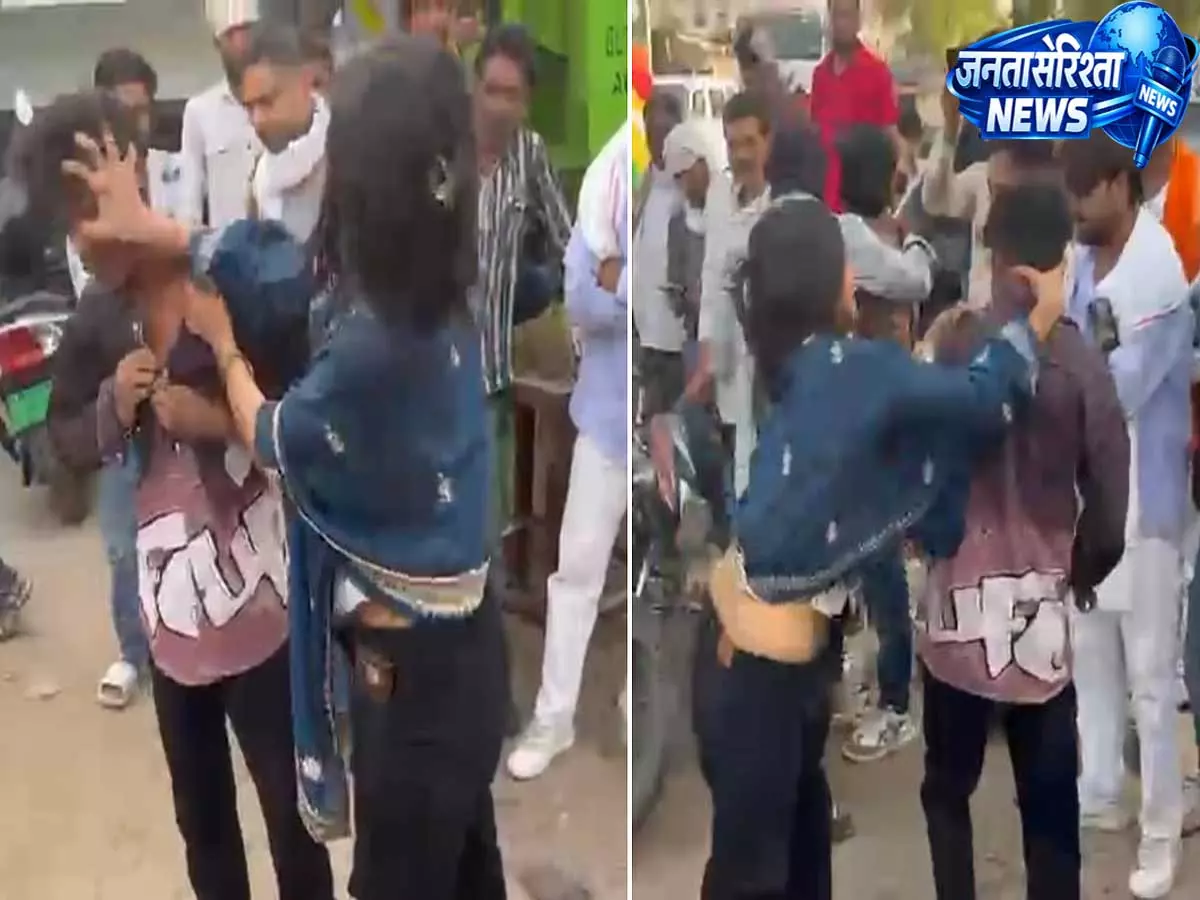 VIDEO: छतरपुर रोड पर हाई-वोल्टेज ड्रामा, पत्नी ने पति को पीटा और गालियां दीं VIDEO: छतरपुर रोड पर हाई-वोल्टेज ड्रामा, पत्नी ने पति को पीटा और गालियां दीं