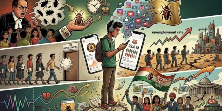 कॉकरोच जनता पार्टी: कैसे अपमान सामूहिक पहचान में बदल रहा है कॉकरोच जनता पार्टी: कैसे अपमान सामूहिक पहचान में बदल रहा है