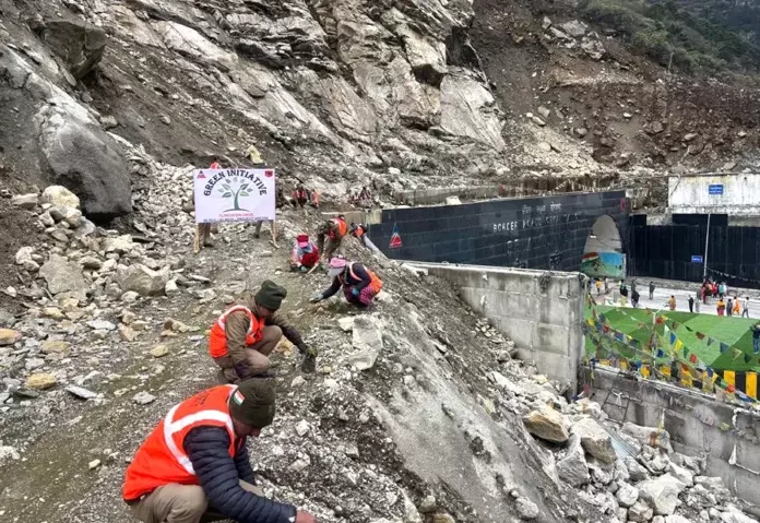 Arunachal: सेला टनल के पास रोडोडेंड्रोन के पौधे लगाए गए