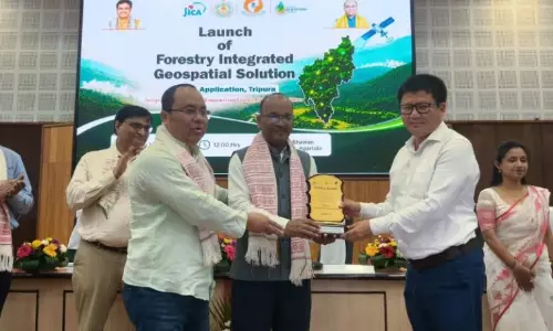 Tripura में फॉरेस्ट मॉनिटरिंग के लिए जियोस्पेशियल प्लेटफॉर्म लॉन्च Tripura में फॉरेस्ट मॉनिटरिंग के लिए जियोस्पेशियल प्लेटफॉर्म लॉन्च