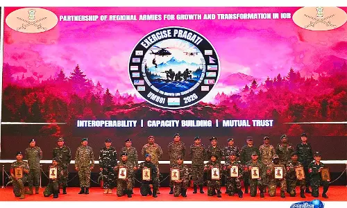 मेघालय के उमरोई में बहुराष्ट्रीय अभ्यास PRAGATI 2026 संपन्न हुआ