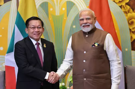 म्यांमार के राष्ट्रपति आज भारत में म्यांमार के राष्ट्रपति आज भारत में