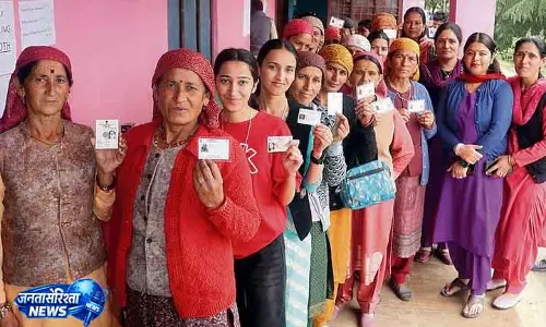 Solan में 83.84% मतदान हुआ Solan में 83.84% मतदान हुआ