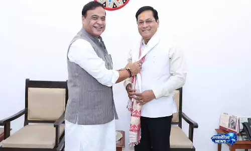 असम के CM ने दिल्ली में केंद्रीय मंत्री सर्बानंद सोनोवाल से मुलाकात की, विकसित असम के रोडमैप पर चर्चा की असम के CM ने दिल्ली में केंद्रीय मंत्री सर्बानंद सोनोवाल से मुलाकात की, विकसित असम के रोडमैप पर चर्चा की