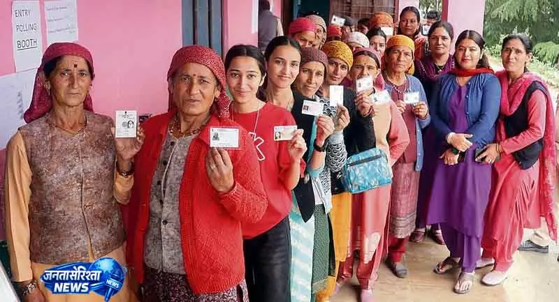 Solan में 83.84% मतदान हुआ Solan में 83.84% मतदान हुआ