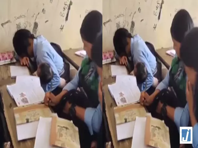डेढ़ साल के भाई को गोद में लेकर स्कूल पहुंची कक्षा 9 की छात्रा डेढ़ साल के भाई को गोद में लेकर स्कूल पहुंची कक्षा 9 की छात्रा