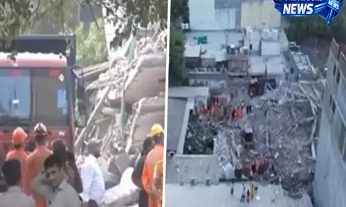 साकेत बिल्डिंग हादसा: NDRF को जीवित बचे लोगों के संकेत नहीं मिले, मलबा हटाने का काम जारी