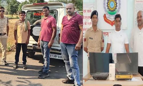इलेक्ट्रॉनिक्स दुकान में हुई चोरी का खुलासा, चोर और खरीददार गिरफ्तार इलेक्ट्रॉनिक्स दुकान में हुई चोरी का खुलासा, चोर और खरीददार गिरफ्तार