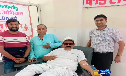 मानवता के सिपाही विक्रम दाधीच ने किया 112वां रक्तदान मानवता के सिपाही विक्रम दाधीच ने किया 112वां रक्तदान