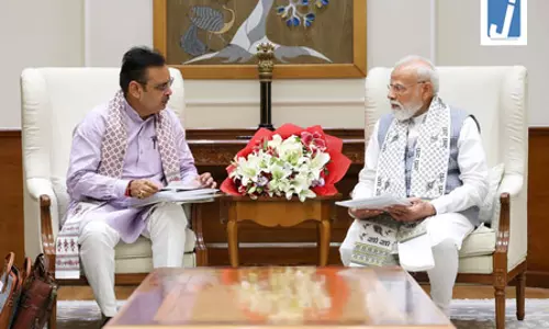सीएम भजनलाल शर्मा ने प्रधानमंत्री मोदी से की मुलाकात सीएम भजनलाल शर्मा ने प्रधानमंत्री मोदी से की मुलाकात