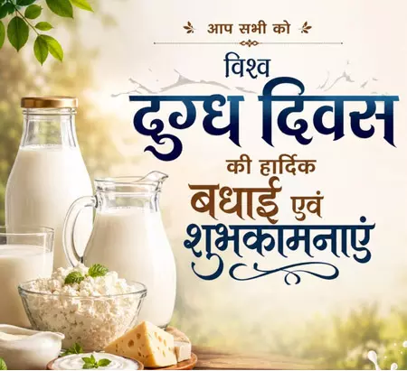 विश्व दुग्ध दिवस: कई राज्यों के मुख्यमंत्रियों ने दी शुभकामनाएं विश्व दुग्ध दिवस: कई राज्यों के मुख्यमंत्रियों ने दी शुभकामनाएं