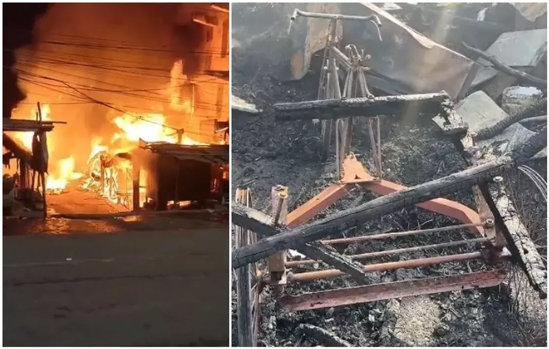 Cuttack : मछली मार्केट में भीषण आग, पूरा बाजार जलकर राख Cuttack : मछली मार्केट में भीषण आग, पूरा बाजार जलकर राख
