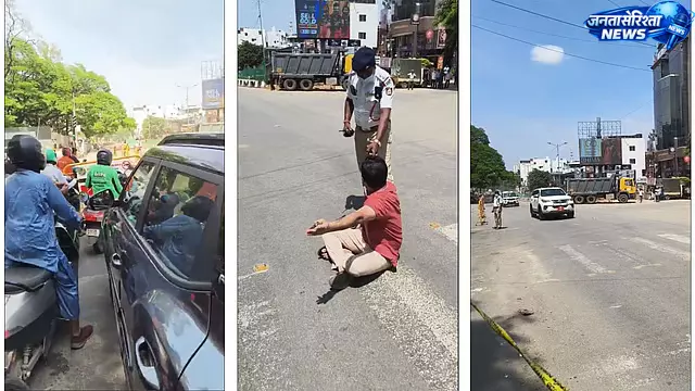 Bengaluru : ट्रैफिक जाम पर पति का विरोध, गर्भवती पत्नी फंसी Bengaluru : ट्रैफिक जाम पर पति का विरोध, गर्भवती पत्नी फंसी