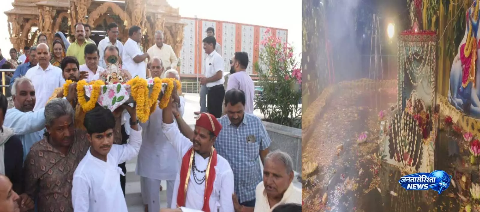 नौगांवा सांवरिया सेठ मंदिर में अलौकिक जल विहार, जलक्रीड़ा करते दिखे ठाकुर जी नौगांवा सांवरिया सेठ मंदिर में अलौकिक जल विहार, जलक्रीड़ा करते दिखे ठाकुर जी