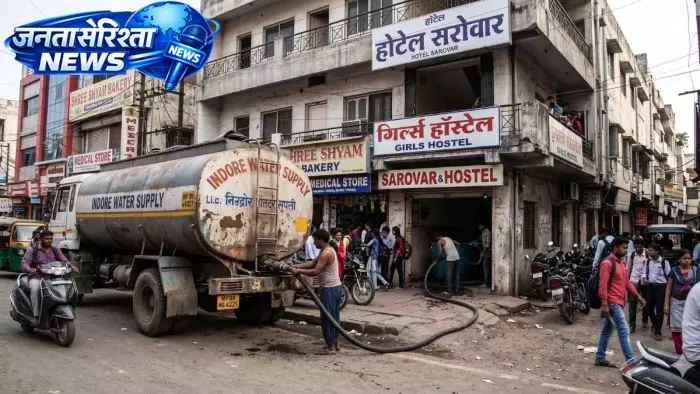 पानी की किल्लत के बीच इंदौर में ‘पानी का खेल’, अवैध सप्लाई करते नगर निगम के 2 टैंकर जब्त, ₹1 लाख जुर्माना पानी की किल्लत के बीच इंदौर में ‘पानी का खेल’, अवैध सप्लाई करते नगर निगम के 2 टैंकर जब्त, ₹1 लाख जुर्माना