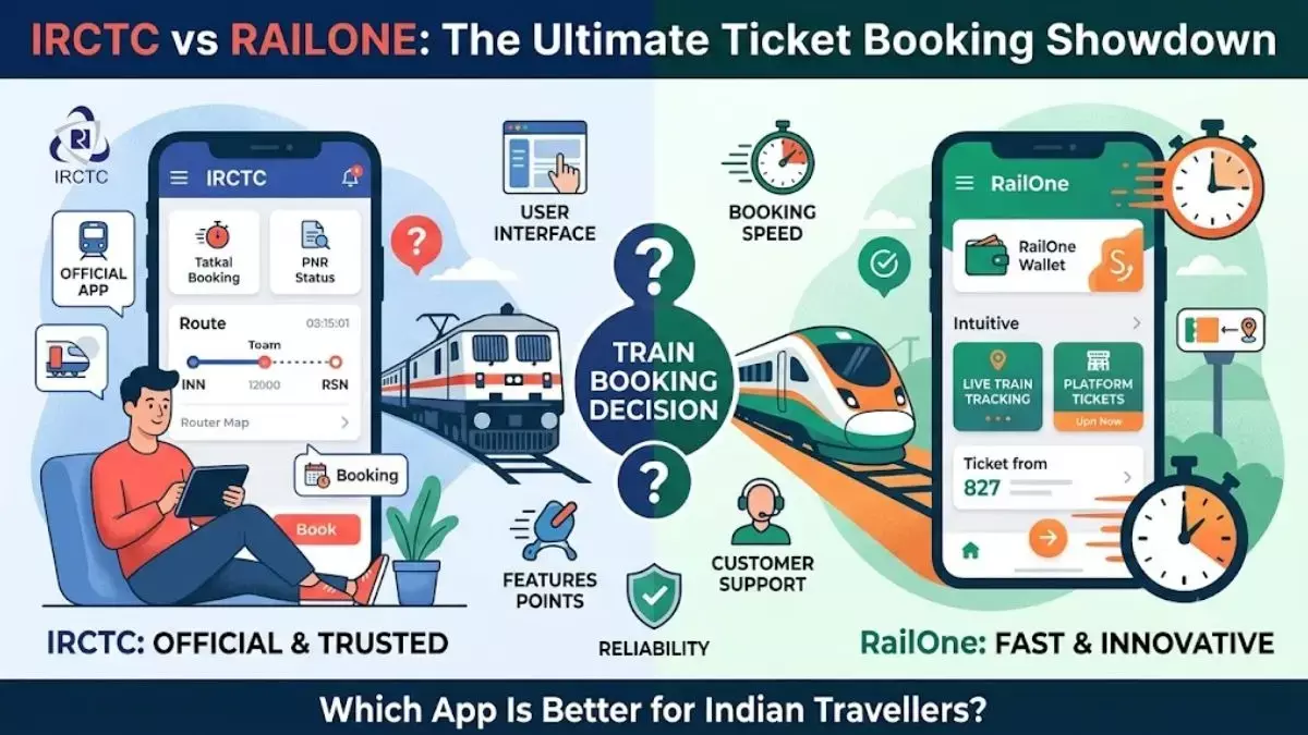 RailOne या IRCTC? टिकट बुकिंग से पहले जानिए दोनों रेलवे ऐप्स के अहम अंतर