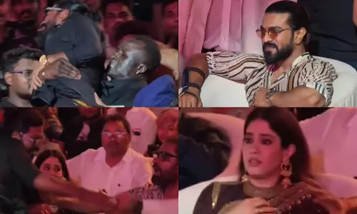 विजयवाड़ा में फिल्म ‘पेड्डी’ प्रमोशन के दौरान अफरा-तफरी, राम चरण की ओर दौड़ा फैन