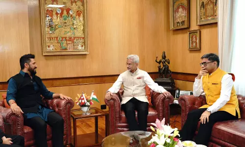 डॉ. एस. जयशंकर ने रवि लामिछाने से की बैठक, भारत-नेपाल विकास साझेदारी पर चर्चा डॉ. एस. जयशंकर ने रवि लामिछाने से की बैठक, भारत-नेपाल विकास साझेदारी पर चर्चा