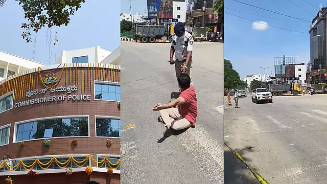Bengaluru : गवर्नर के जुलूस और प्रोटेस्ट के बीच ओल्ड एयरपोर्ट रोड पर ट्रैफिक जाम Bengaluru : गवर्नर के जुलूस और प्रोटेस्ट के बीच ओल्ड एयरपोर्ट रोड पर ट्रैफिक जाम
