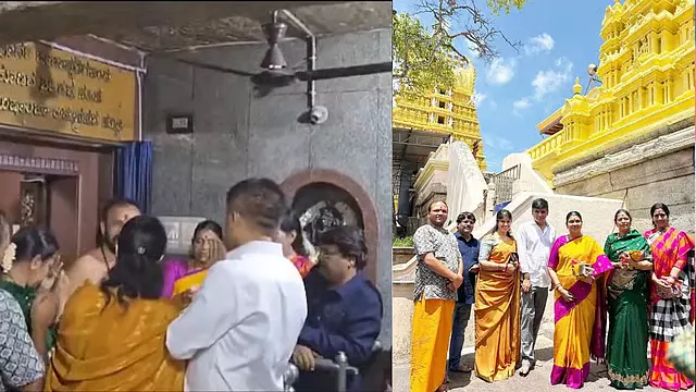 MK Stalin की पत्नी दुर्गा स्टालिन ने कर्नाटक के मंदिरों में की पूजा MK Stalin की पत्नी दुर्गा स्टालिन ने कर्नाटक के मंदिरों में की पूजा