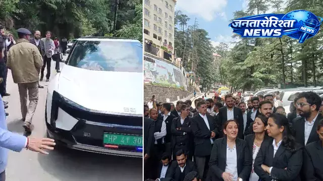 हाईकोर्ट अधिवक्ताओं का सील्ड रोड प्रतिबंध के खिलाफ प्रदर्शन, PWD मंत्री की गाड़ी का चालान हाईकोर्ट अधिवक्ताओं का सील्ड रोड प्रतिबंध के खिलाफ प्रदर्शन, PWD मंत्री की गाड़ी का चालान
