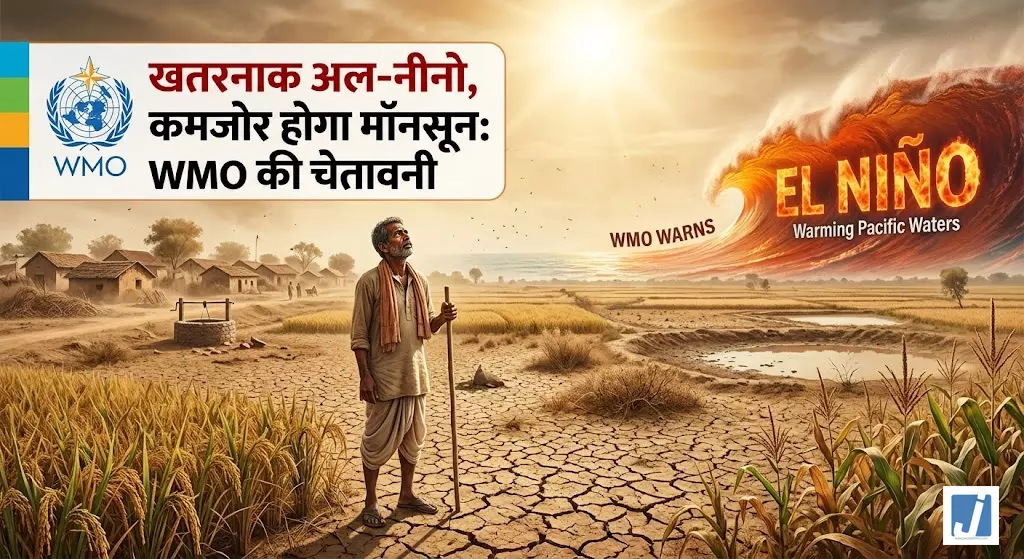 WMO की चेतावनी, मजबूत अल-नीनो से बढ़ेगी गर्मी और कमजोर पड़ सकता है मॉनसून WMO की चेतावनी, मजबूत अल-नीनो से बढ़ेगी गर्मी और कमजोर पड़ सकता है मॉनसून