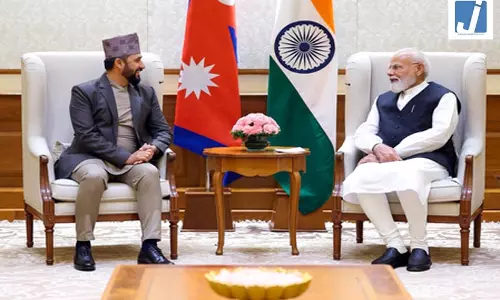 प्रधानमंत्री मोदी ने नेपाल के राष्ट्रीय स्वतंत्र पार्टी अध्यक्ष रबि लामिछाने से की मुलाकात