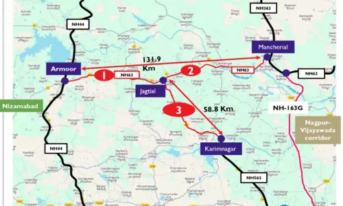 कैबिनेट ने हाइब्रिड एन्युइटी मॉडल के तहत NH-63 आर्मूर-मंचेरियल सेक्शन को चौड़ा करने की मंज़ूरी दी