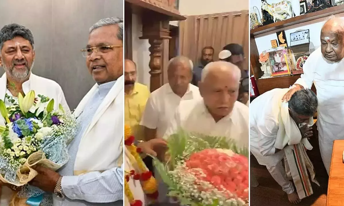 Karnataka: शपथ ग्रहण से पहले डी.के. शिवकुमार ने सिद्धारमैया, येदियुरप्पा और देवेगौड़ा से संपर्क किया