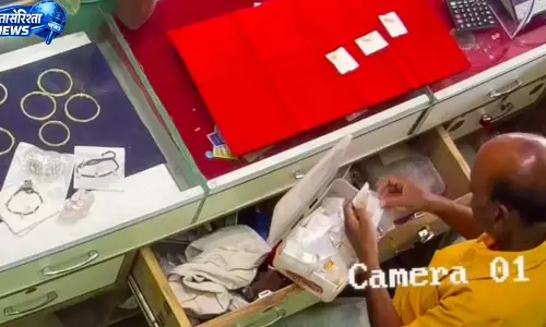 खरोरा ज्वेलर्स लूटकांड: 1 करोड़ से ज्यादा जेवरात चोरी, CCTV फुटेज वायरल