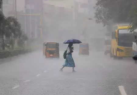 तमिलनाडु के 16 जिलों में भारी बारिश का अलर्ट, जनजीवन प्रभावित तमिलनाडु के 16 जिलों में भारी बारिश का अलर्ट, जनजीवन प्रभावित
