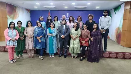 भारत-बांग्लादेश मीडिया सहयोग को नई मजबूती, महिला पत्रकारों से भारतीय उच्चायोग ने किया संवाद भारत-बांग्लादेश मीडिया सहयोग को नई मजबूती, महिला पत्रकारों से भारतीय उच्चायोग ने किया संवाद
