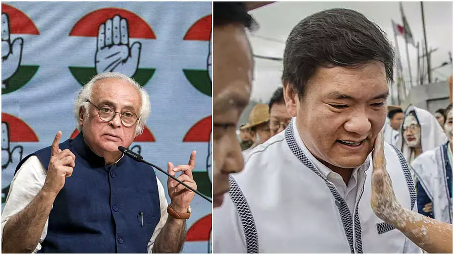 कांग्रेस ने कहा कि CBI जांच के बीच अरुणाचल के CM पेमा खांडू का फाइलों पर कंट्रोल है कांग्रेस ने कहा कि CBI जांच के बीच अरुणाचल के CM पेमा खांडू का फाइलों पर कंट्रोल है