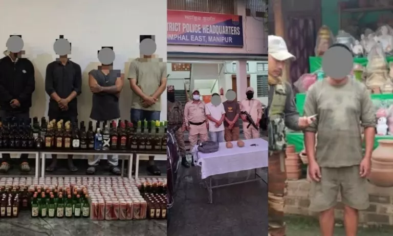 Manipur Valley के विभिन्न जिलों में सुरक्षा बलों के अभियान, सात लोग गिरफ्तार